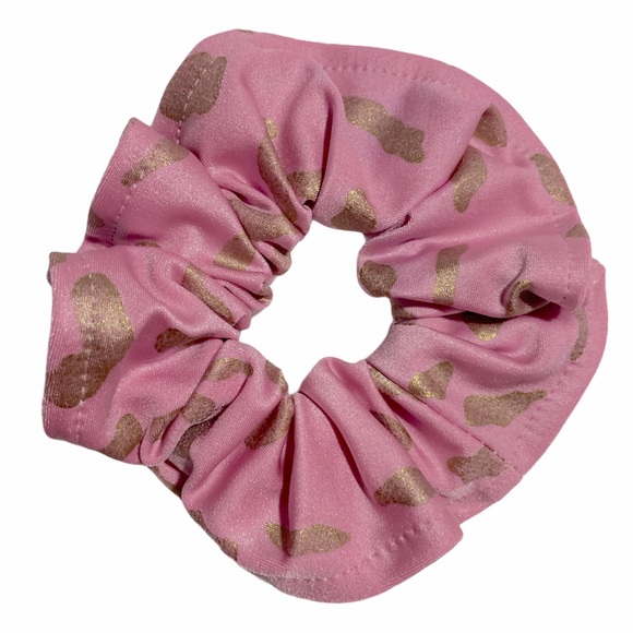 Handmade 4 Pieces Scrunchies Mixed Fabrics And Colors Handcrafted - Picture 8 of 10